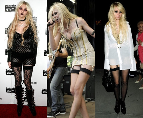 Còn diễn viên 17 tuổi Taylor Momsen được coi là “một Courtney Love tập sự” với phong cách rock nổi loạn gây sốc cho người đối diện.